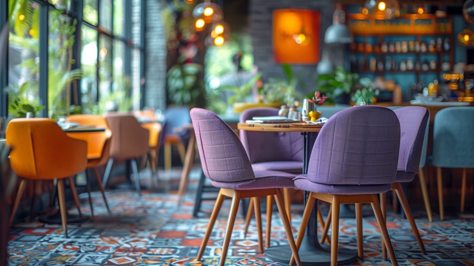 Curated dining and lounge venue ambiance